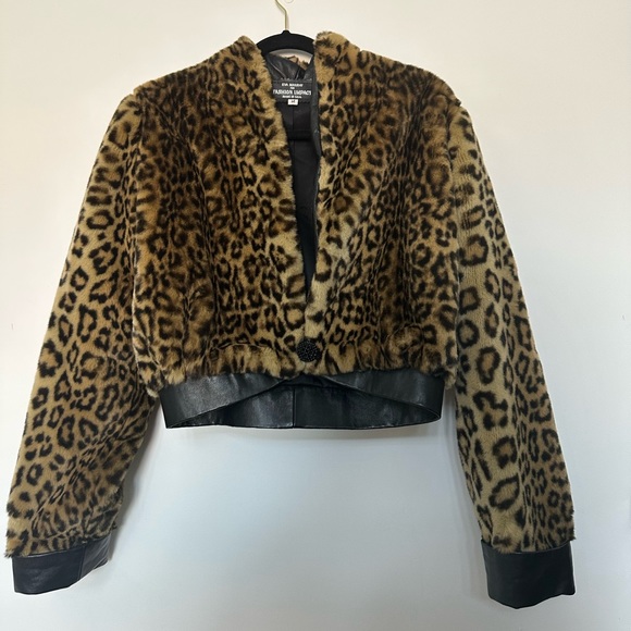 Eva Makray for fashion impact animal print crop jacket M - Picture 3 of 10